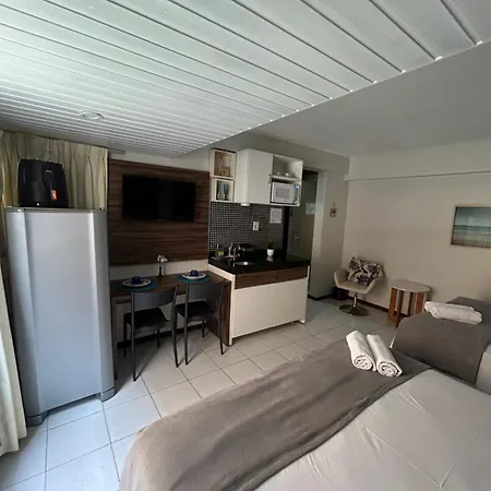 Flat 112 equipado na beira mar de Tambaú-2